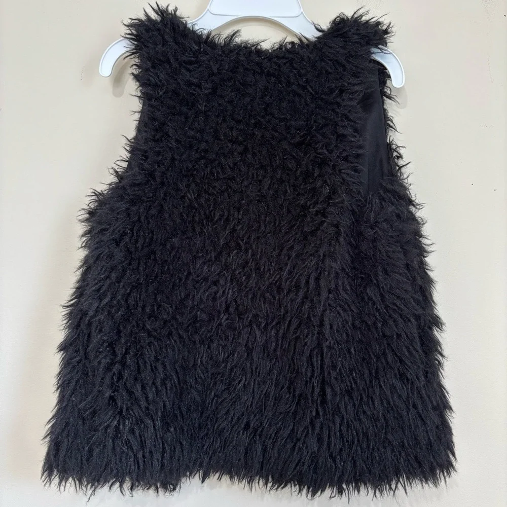 Belle Du Jour Faux Fur Vest / long sleeve Tee / tank / flare legging 4 Pcs sets